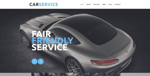 шаблон сайта службы ремонта автомобилей