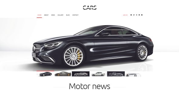 автомобили wordpress тема