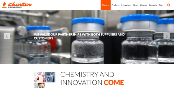 шаблон сайта химической компании