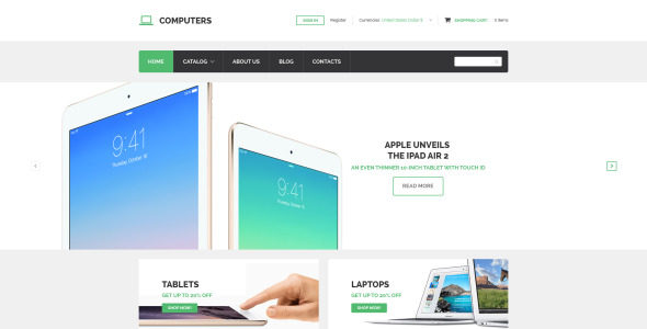 шаблон virtuemart для компьютерных технологий