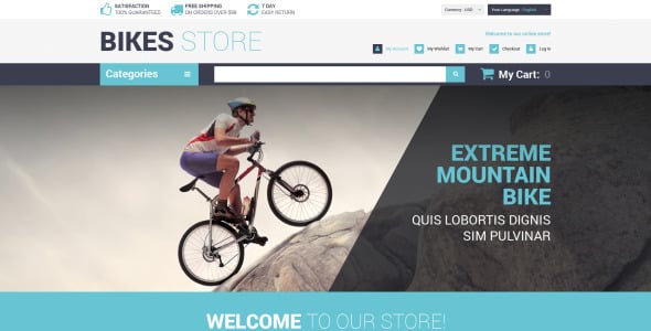 велосипедный магазин magento theme