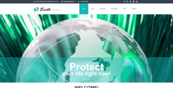 экологический адаптивный шаблон joomla