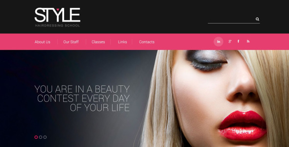 отзывчивый шаблон сайта парикмахерской