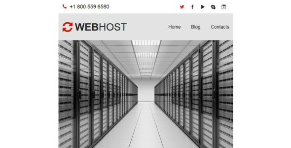 хостинг адаптивного шаблона информационного бюллетеня