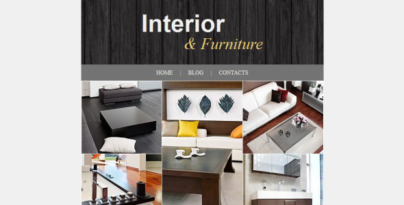 интерьер и мебель отзывчивый шаблон информационного бюллетеня