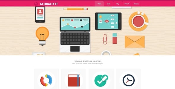 шаблон сайта компании ИТ-поддержки