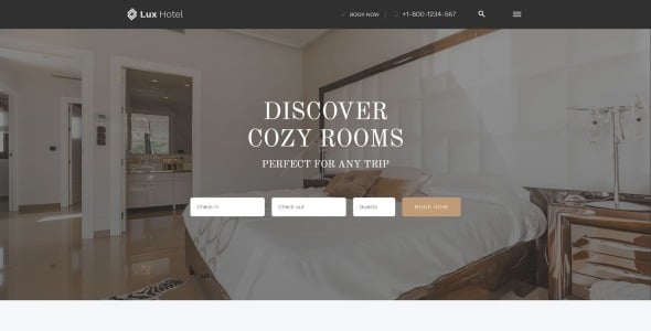 гостиница многостраничный шаблон сайта html5