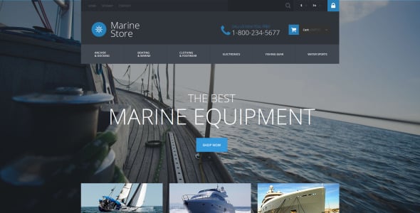 тема морского магазина prestashop