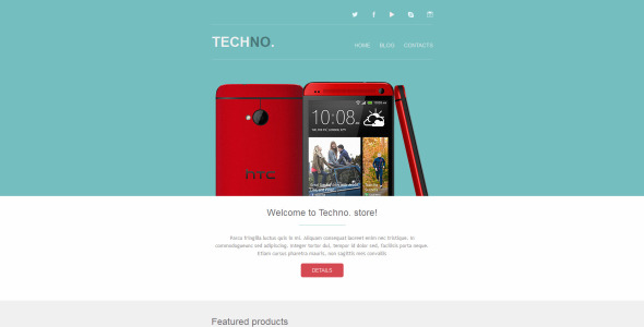 шаблон информационного бюллетеня мобильного магазина