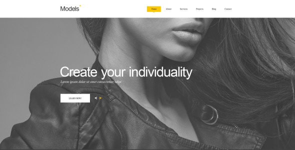 шаблон модельного агентства muse