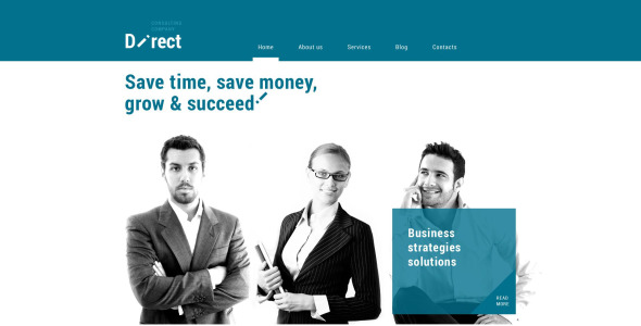 онлайн бизнес-агент wordpress тема