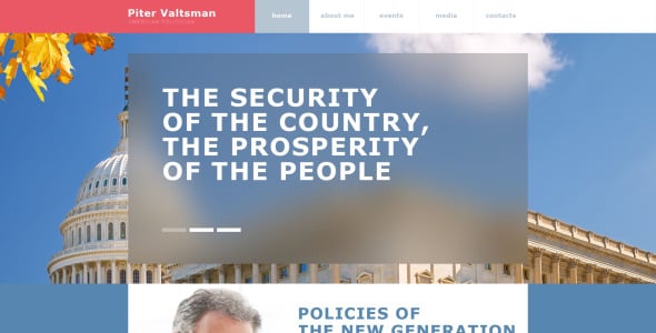 шаблон музы политического кандидата