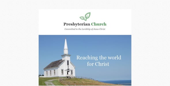 шаблон пресвитерианского отзывчивого бюллетеня