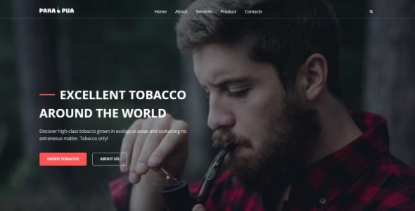 табачная компания wordpress тема