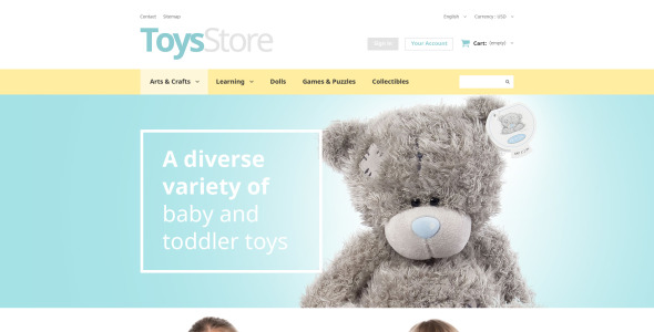 магазин игрушек тема prestashop