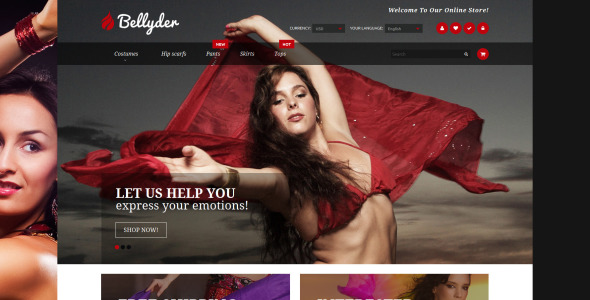 танец живота наряд magento тема