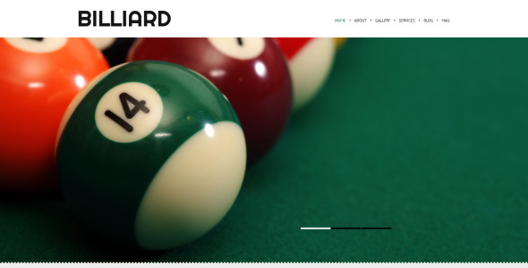 бильярд отзывчивая тема wordpress