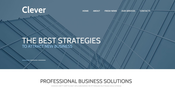 бизнес и услуги адаптивный шаблон веб-сайта