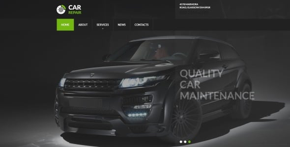 авто сервис отзывчивый креативный html шаблон сайта