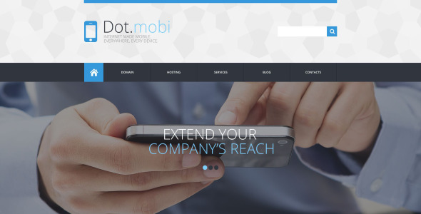 коммуникационный адаптивный шаблон веб-сайта