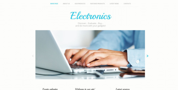 шаблон сайта бытовой электроники