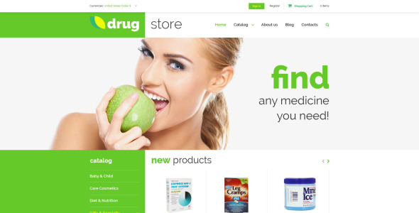 шаблон аптеки virtuemart