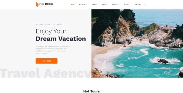 туристическое агентство чистый многостраничный html шаблон сайта