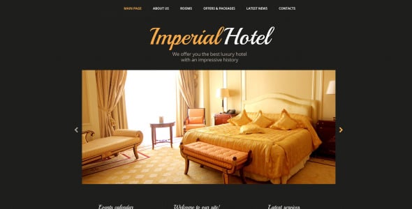 шаблон сайта размещения в отеле шаблон сайта размещения в отеле