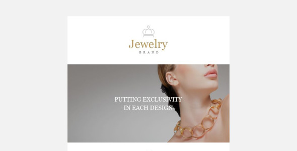 ювелирный отзывчивый шаблон информационного бюллетеня