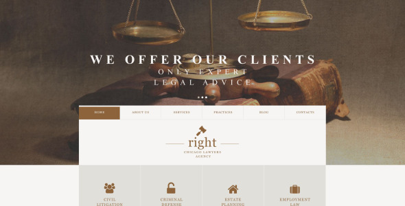 юридическая фирма muse template