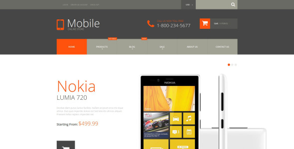 мобильные телефоны shopify тема
