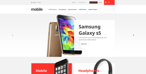 тема магазина мобильных телефонов prestashop