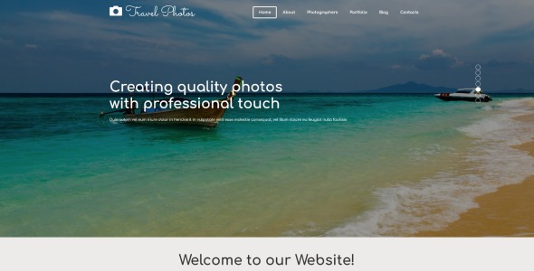 фотограф портфолио отзывчивый шаблон joomla