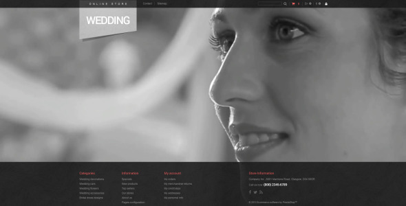 тема свадебного магазина prestashop