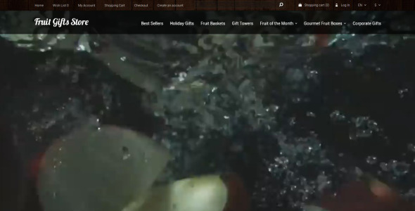 фруктовые подарки магазин шаблон opencart