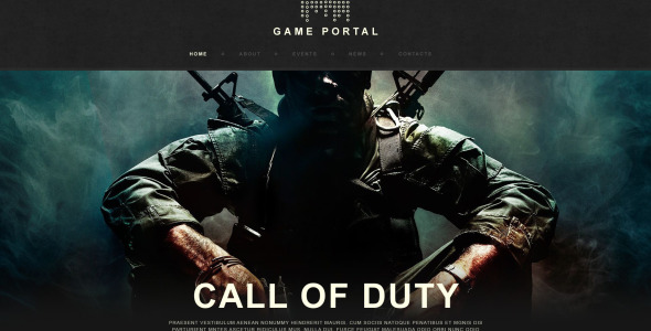 игровой портал muse шаблон