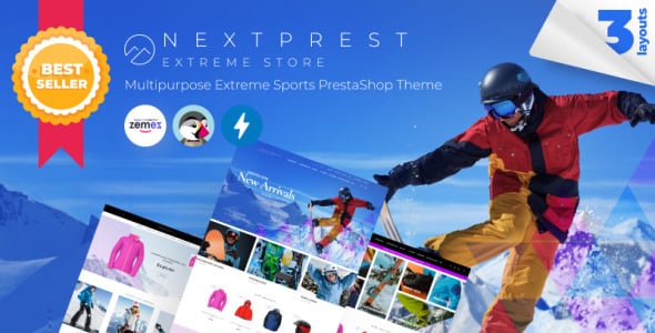 многофункциональный экстремальные виды спорта prestashop тема