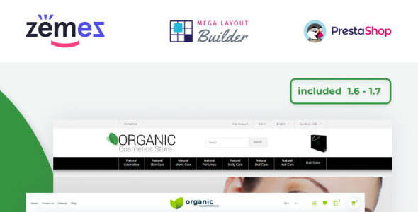 make up store template prestashop theme