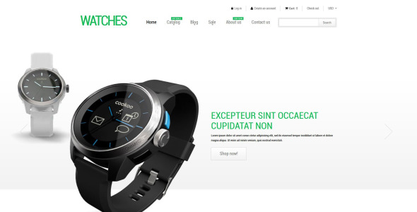 стильные часы shopify theme