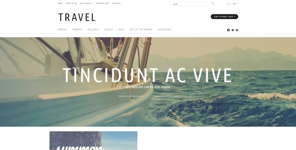 шаблон opencart магазина туристических туров
