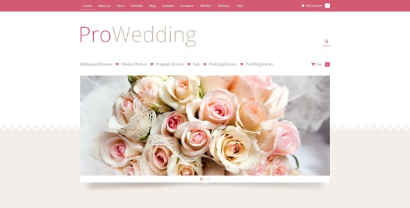 свадебный магазин woocommerce тема