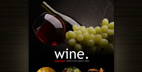 вино отзывчивый шаблон информационного бюллетеня