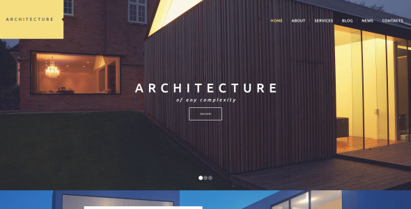 архитектура бизнес wordpress тема