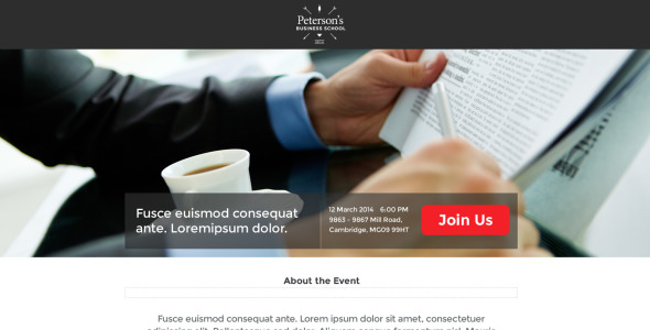 Unbounce шаблон на тему бизнес и услуги