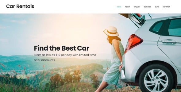 прокат автомобилей отзывчивый шаблон joomla