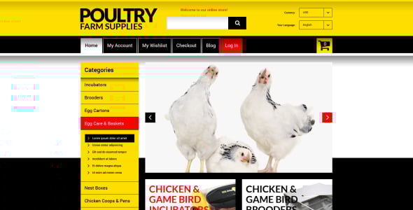 куриное хозяйство magento тема