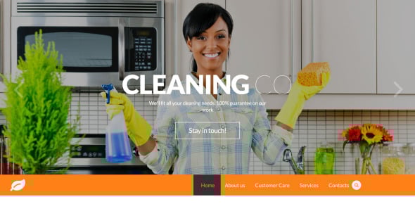 очистка адаптивного шаблона сайта