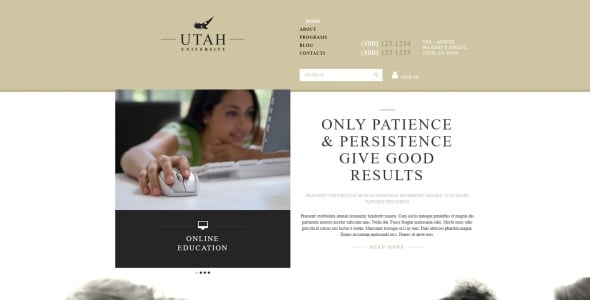 шаблон образовательной организации joomla