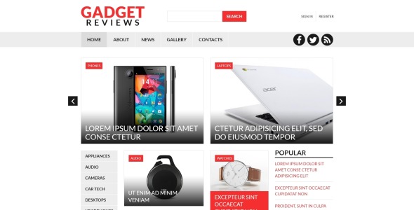 электроника отзывы шаблон joomla