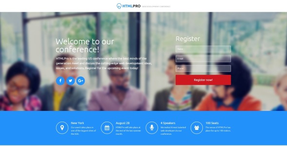 it компания чистый html шаблон целевой страницы